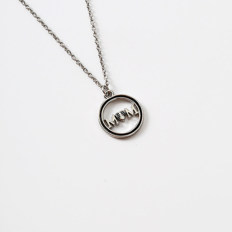 Collar pendiente del amor de la MAMÁ de la aleación del cinc del regalo de vacaciones de la madre al por mayor